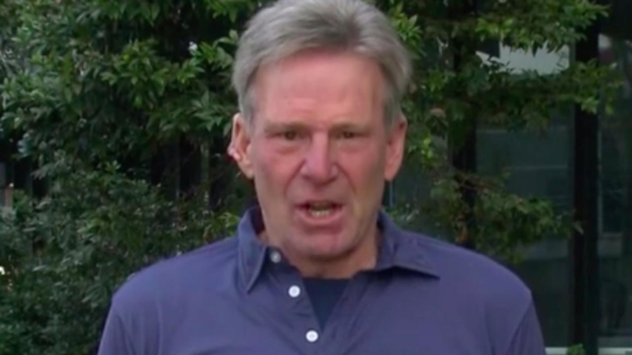 Sam Newman has abruptly backed down on his call to protest Victoria’s tough coronavirus restrictions, after police threatened jail time. Picture: Channel 7