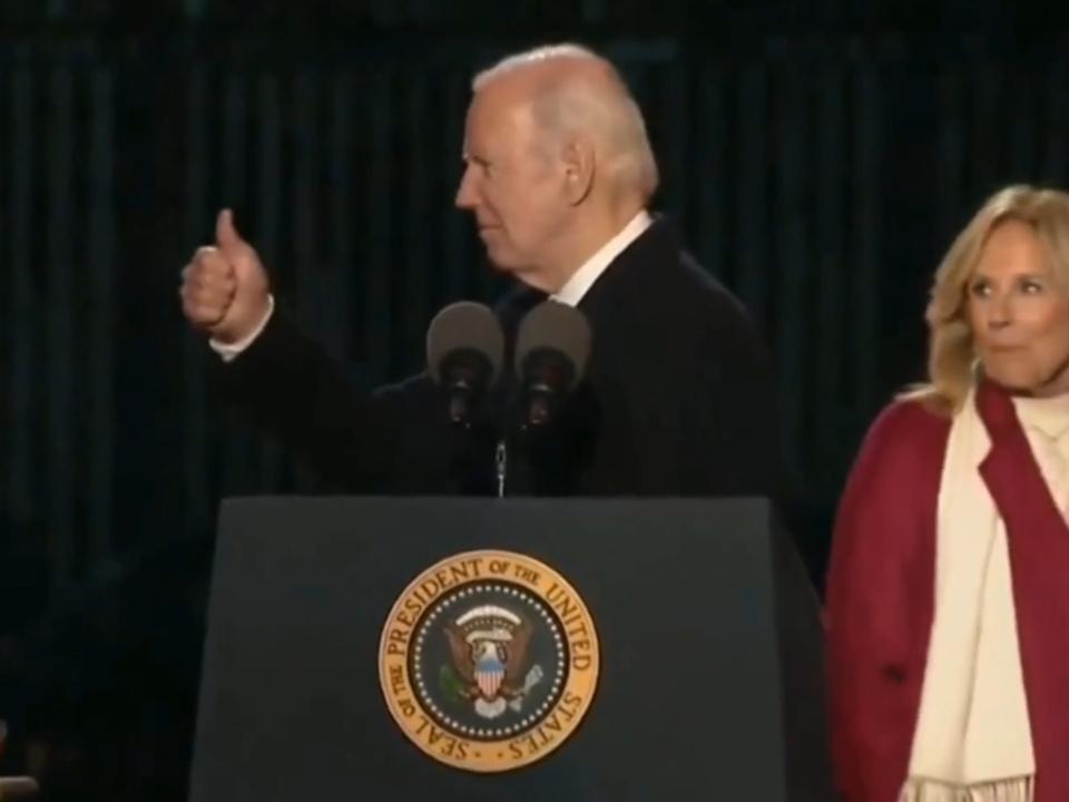 ‘Disaster waiting to happen’: Joe Biden mocked for National Christmas Tree lighting 