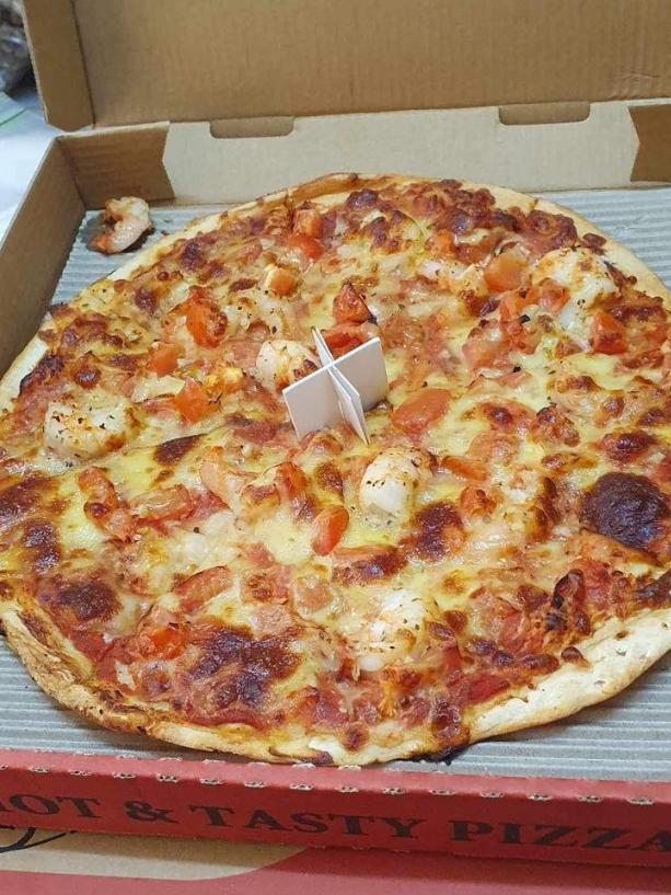 One of the pizzas from Aroma Pizza House Golden Grove. Picture: Facebook