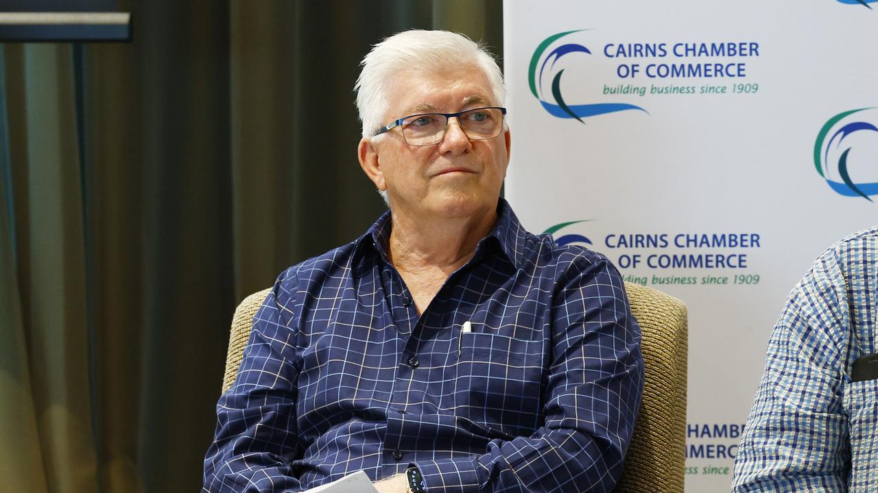 Cairns mayor Terry James has “served a long apprenticeship” according to former leader Bob Manning. Picture: Brendan Radke