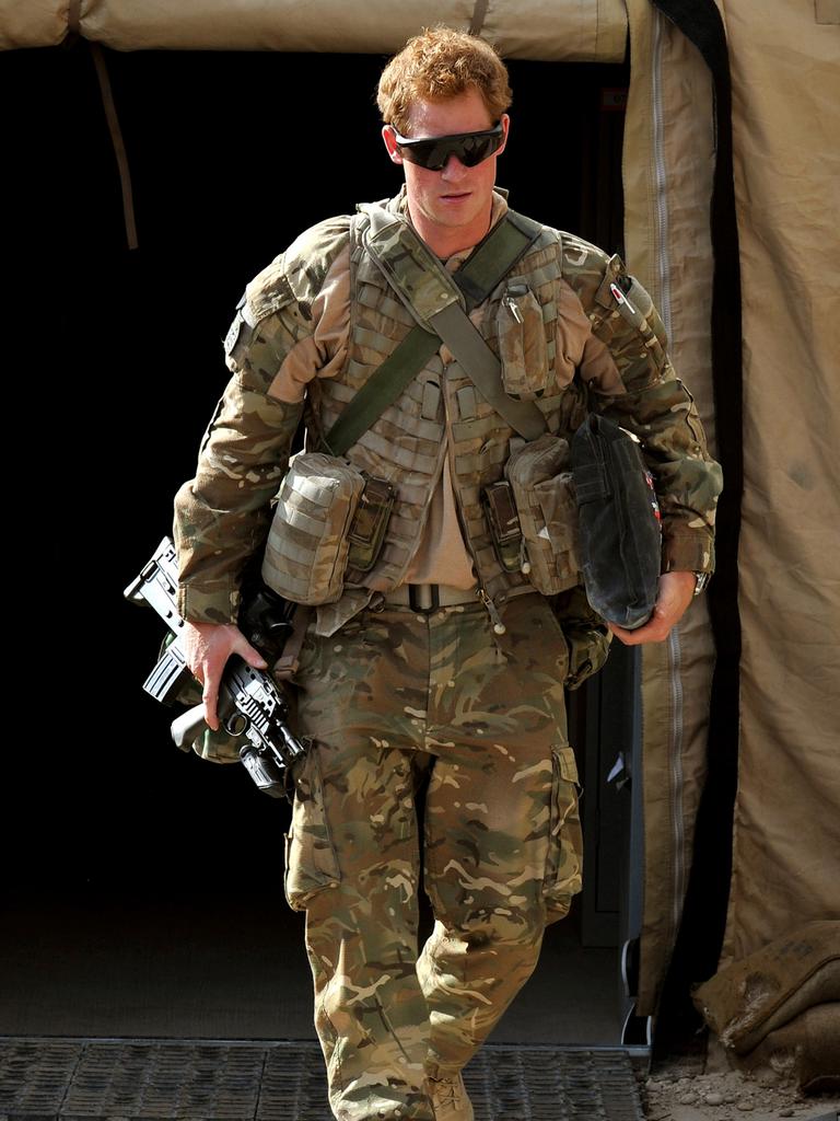 During his time in Afghanistan Harry insisted he wasn’t a hero. Picture: John Stillwell / AFP / POOL