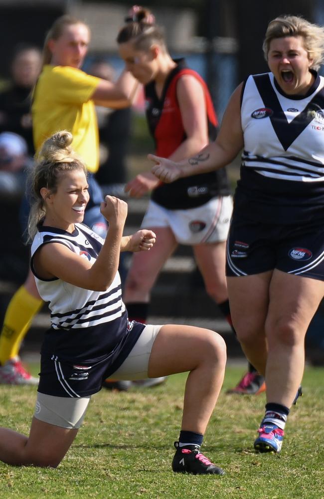 Bundoora capped a perfect debut NFLW season with victory in Sunday’s grand final. Picture: Nathan McNeill.