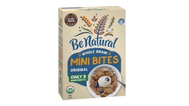 Be Natural Mini Bites Organic Cereal.