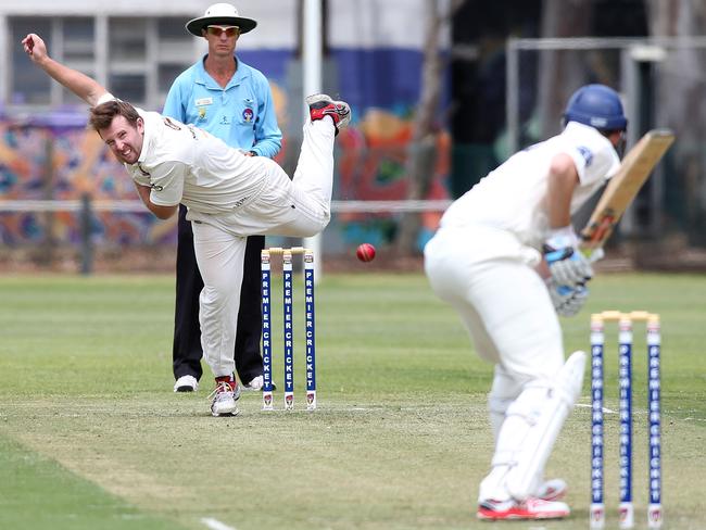 Dual Bradman Medallist Jake Brown has been a shining light for struggling Kensington. Picture: Stephen Laffer.