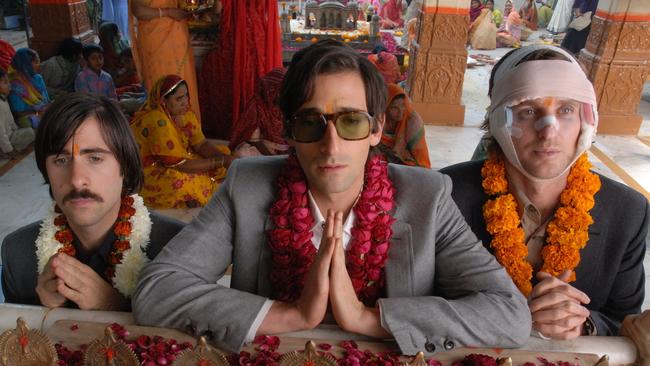 Jason Schwartzman, Adrien Brody and Owen Wilson in The Darjeeling Limited.