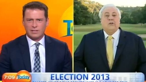 Stefanovic accused billionaire and parliamentary candidate Clive Palmer of losing the plot during an interview.