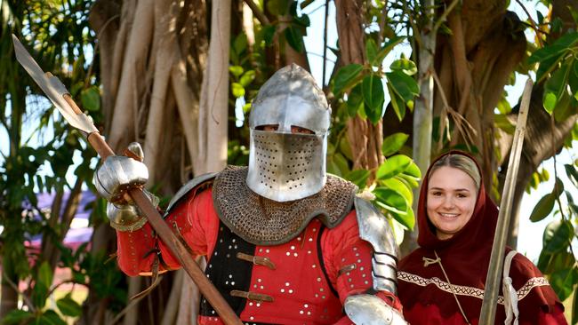 Townsville Medieval and Fantasy Festival 2024 at Cluden. Greg and Shannon Oliff from Ingham. Picture: Evan Morgan