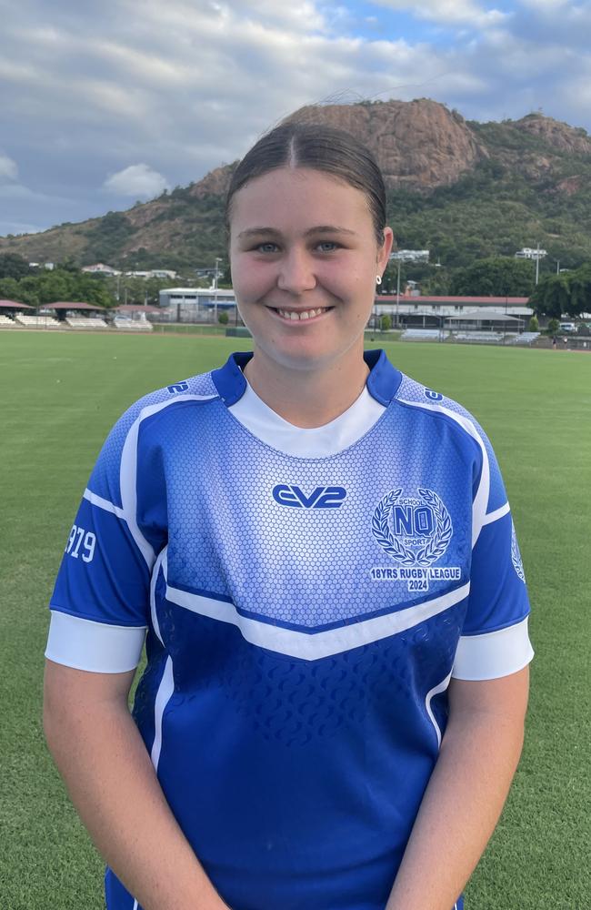 Northern region 17/18 captain Adele Jensen ahead of the 2024 Girls Rugby League State Championships. Picture: Patrick Woods.