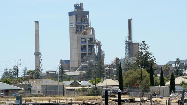 Adelaide Brighton Cement plant at Port Adelaide. Source: File