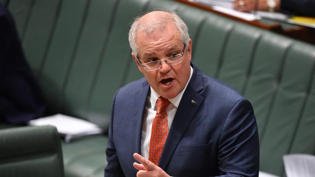 Prime Minister Scott Morrison said all levels of government are responsible for social housing. Picture: Mick Tsikas