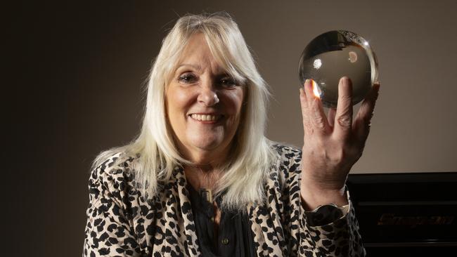 Intuitive clairvoyant Vicki Button at home in Victor Harbor. Picture: Brett Hartwig