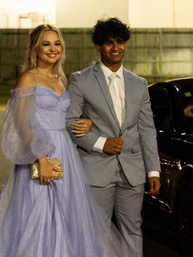 Faisal Aziz and Aisha Powell at the 2023 St Lukes Anglican College formal.