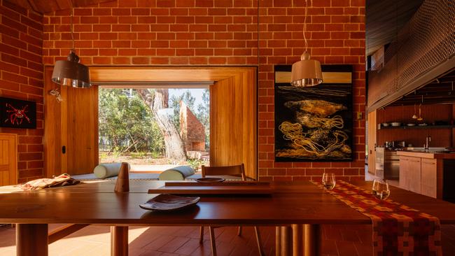 Burnt Earth Beach House designed by Wardle Studio. Picture: Trevor Mein