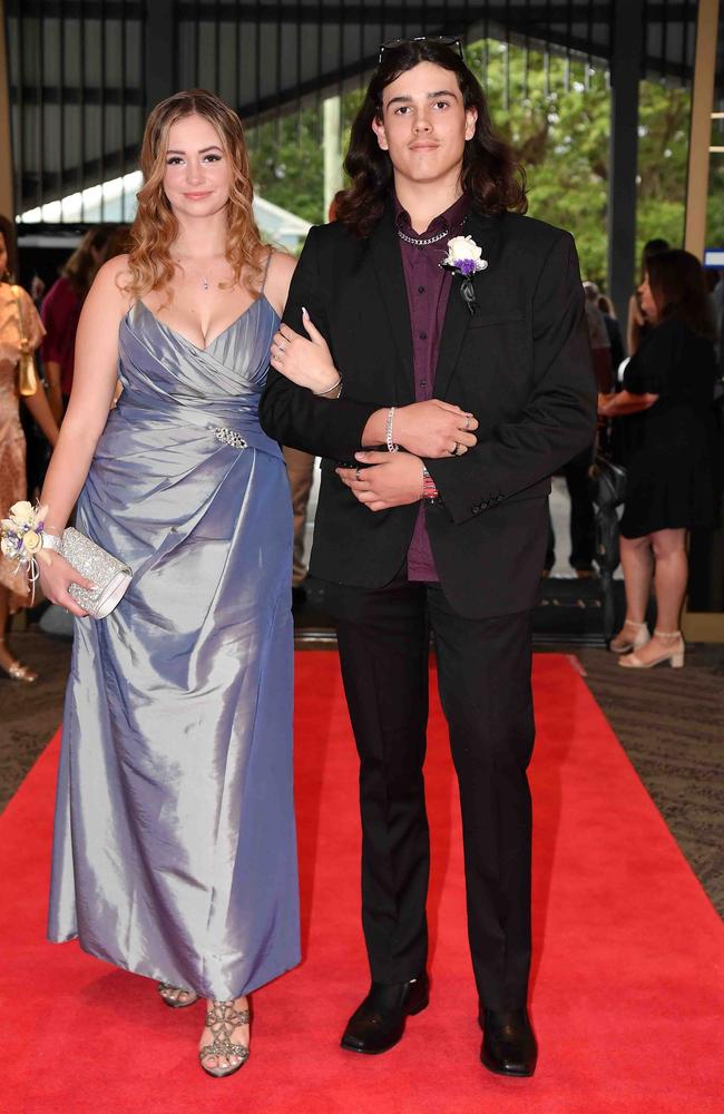 Caprice and Ryan at Caloundra State High School formal. Picture: Patrick Woods.