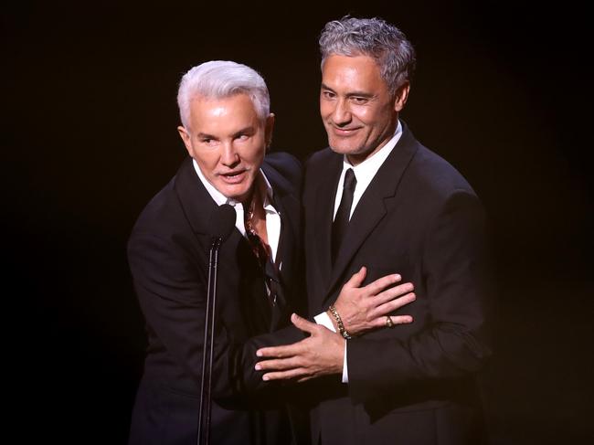 Baz Luhrmann and Taika Waititi presented at the AACTA Awards. Picture: Mark Metcalfe/Getty Images for AFI