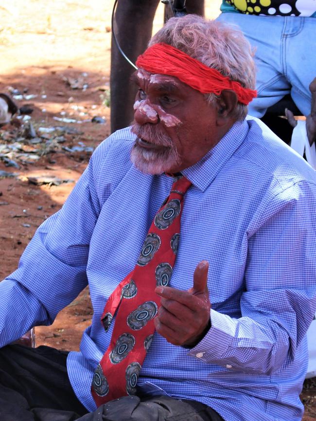 Warlpiri Elder Ned Hargraves in Yuendumu. Picture: Jason Walls
