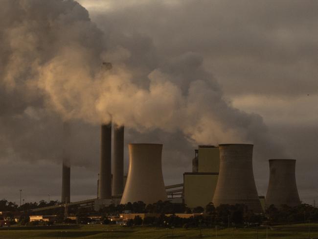 TRARALGON, AUSTRALIA - AUGUST 17: A general view of the Loy Yang power plants on August 17, 2022 in Traralgon, Australia. The Greens will introduce a bill to state parliament this week proposing the closure of Victoria's remaining coal plants - Yallourn, Loy Yang A, and Loy Yang B - by 2030 ahead of the current plan for decommissioning by 2046. (Photo by Asanka Ratnayake/Getty Images)