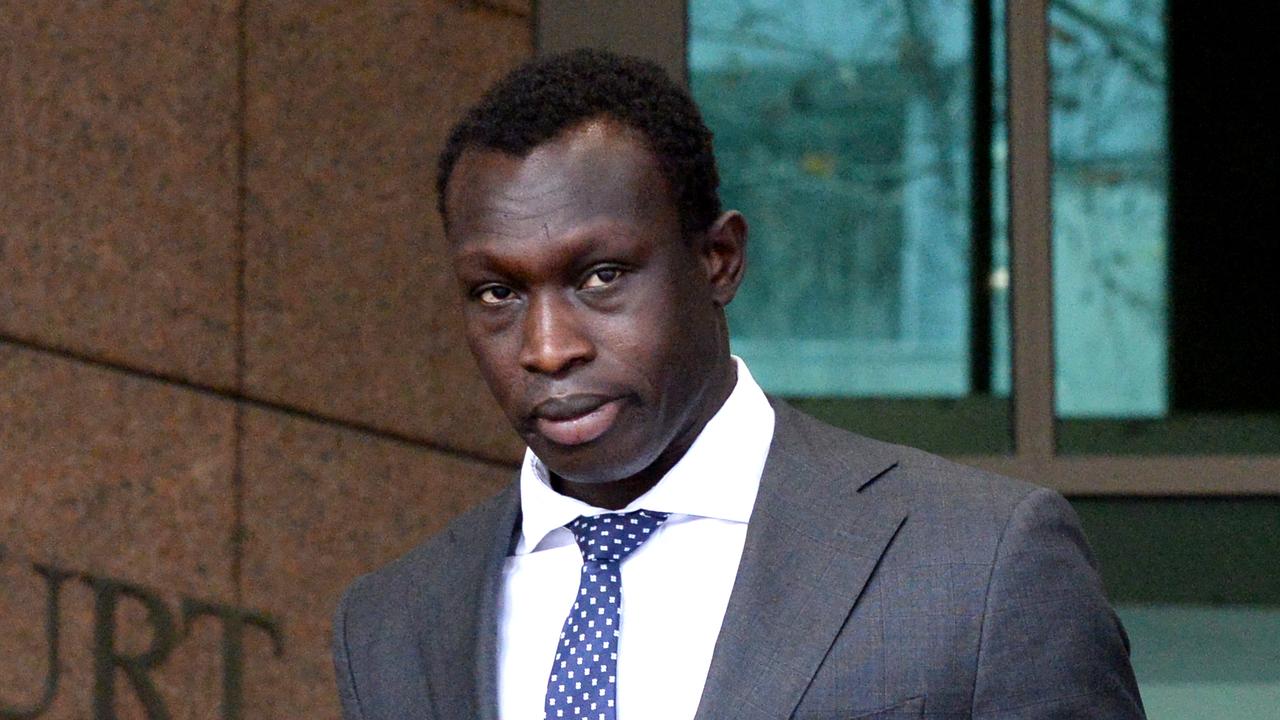 Former AFL player Majak Daw has been charged with drink driving. Picture: NCA NewsWire / Andrew Henshaw