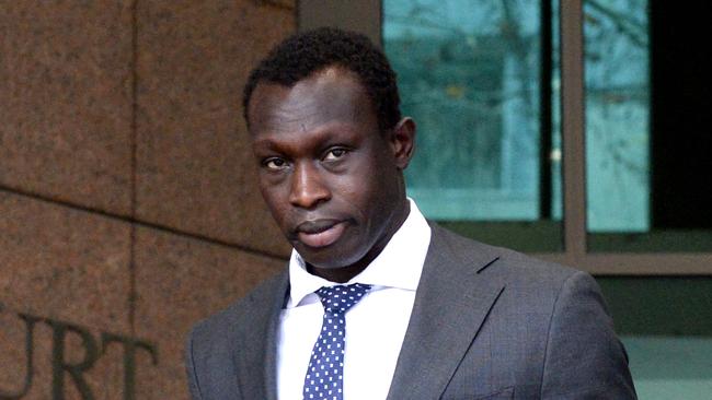 Former AFL player Majak Daw has been charged with drink driving. Picture: NCA NewsWire / Andrew Henshaw