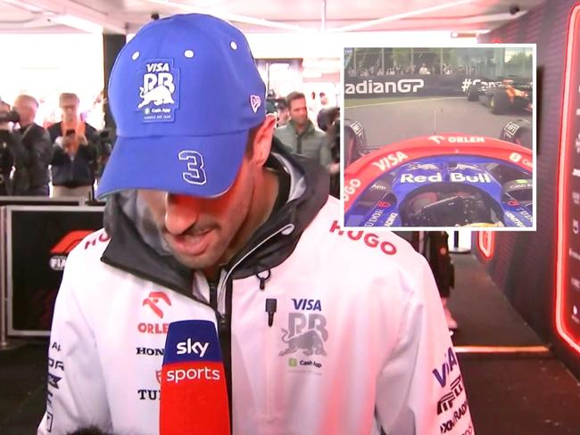 Daniel Ricciardo has told Jacques Villeneuve to suck it. Photo: Sky Sports.