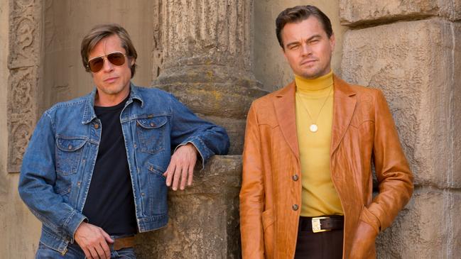 Brad Pitt and Leonardo DiCaprio in Once Upon A Time In Hollywood.