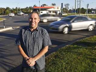 Clarence Valley deputy mayor Craig Howe stands at the disliked intersection.