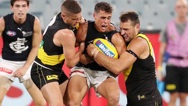 The AFL wants to see a more open game. Picture: Michael Klein