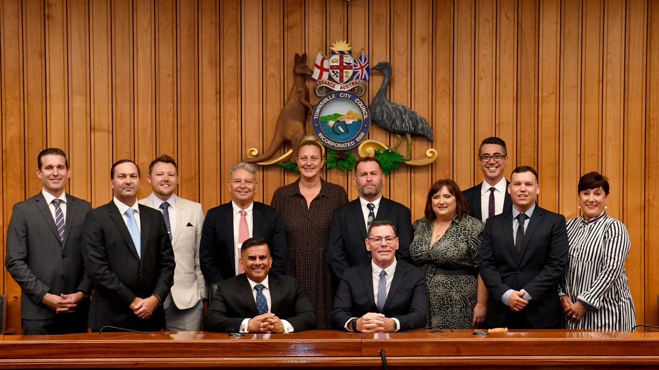 The investiture of newly elected Townsville City Councillors at the council chambers. Picture: Evan Morgan