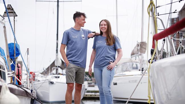 Siblings Maddie and Alex Lyons are ready to race. Pic: Sam Ruttyn