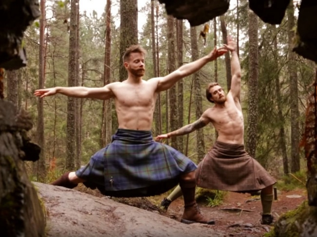 Ripped Guys Doing Yoga In Kilts Is The Viral Video You Dont Need To