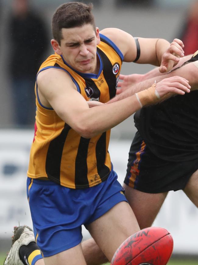 Luke Di Lizio in action for St Bernard’s. Picture: David Crosling