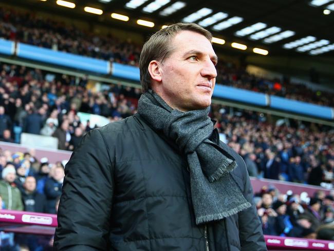 BIRMINGHAM, ENGLAND - JANUARY 17: Brendan Rodgers, Manager of Liverpool looks on during the Barclays Premier League match between Aston Villa and Liverpool at Villa Park on January 17, 2015 in Birmingham, England. (Photo by Clive Mason/Getty Images)