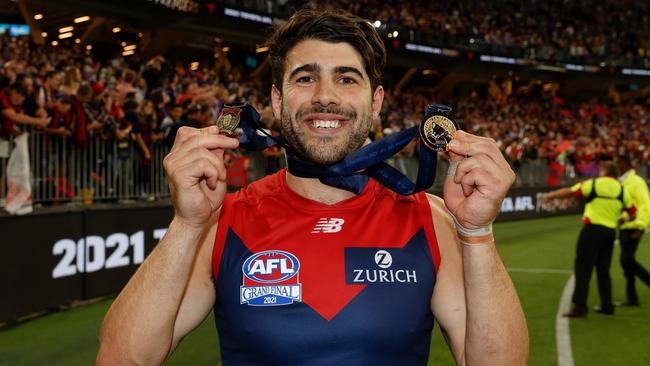 Christian Petracca put his name down in Demons’ history. Picture: AFL Photos/Getty Images