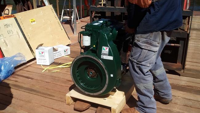 A new Lister Petter diesel engine was installed in the ferry in 2019.