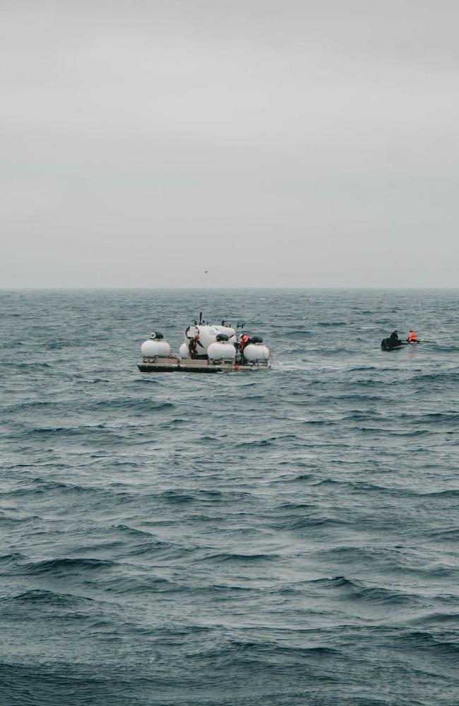 The last photo of the Titan submersible The Titan in an image posted to Action Aviation's Instagram account. Picture: Action Aviation/Instagram