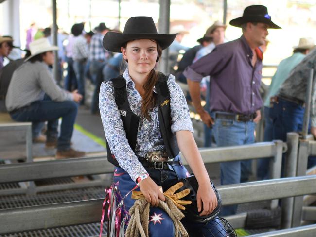 Riding like a girl more than a match for cowboys, no bull