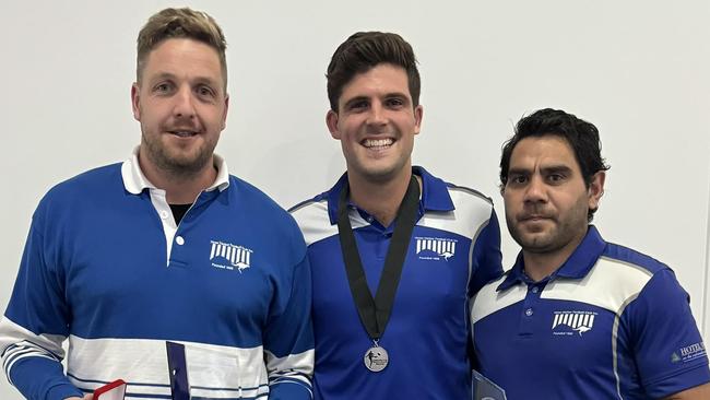 Jesse McKinnon (middle) was a big part of Victor Harbor's success this year. Picture: Victor Harbor Football Club