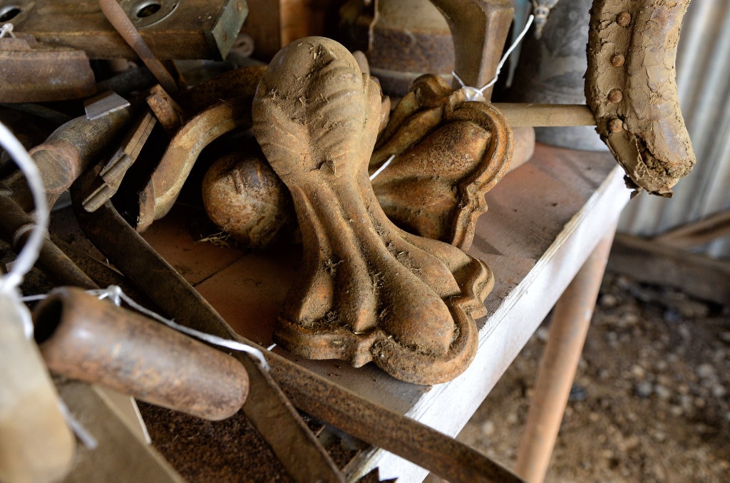 Larkhill local Ken Consiglio is having an auction of most of the things on his property. Picture: Rob Williams