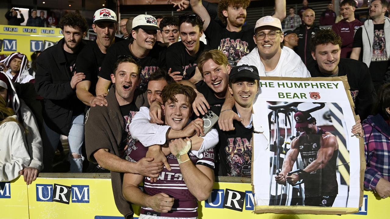 Jamie Humphreys after his Manly debut. Picture: NRL Photos