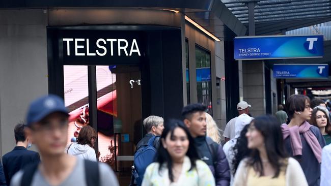 Telstra is on a mission for “growth” in its T25 strategy, which aims to save $500m in costs. Picture: NCA NewsWire / Jeremy Piper