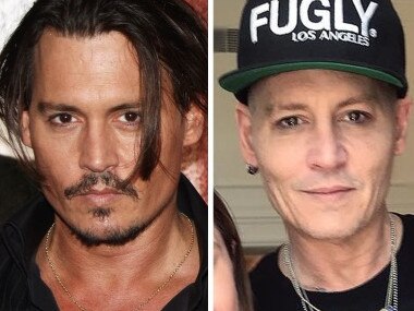 Johnny Depp in 2009 and 2018. Picture: Getty Images/Supplied Screen Shot 2020-07-14 at 92009 am.JPG