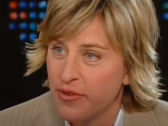 Ellen on the Larry King show, 2004.