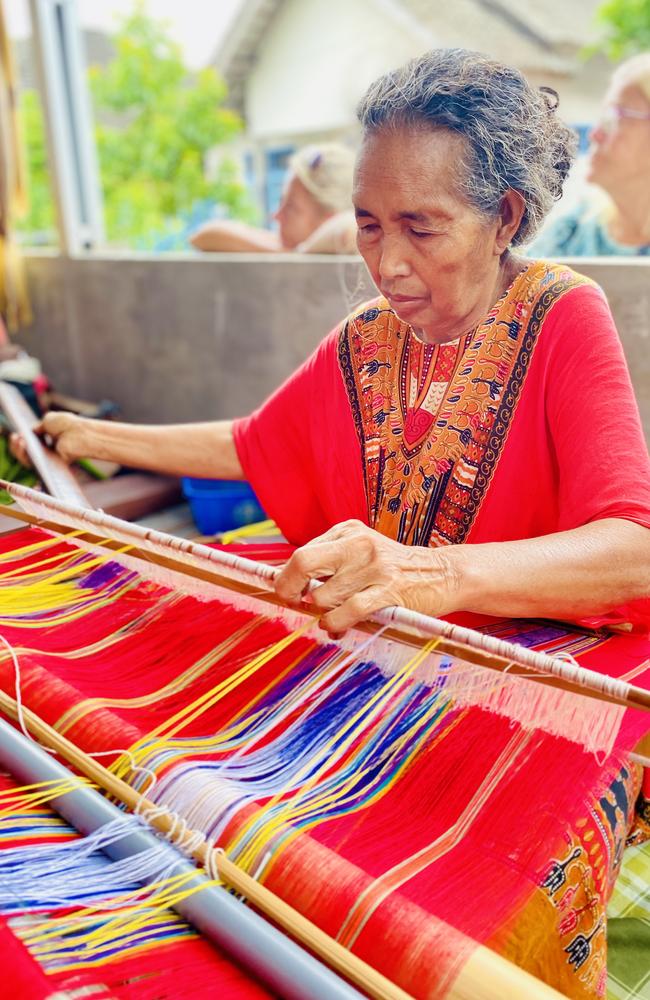 Across the trip, we connected with local potters and weavers at work, making everything by hand. Picture: Supplied