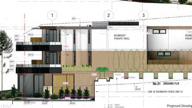 Some Balgowlah Heights locals say the development is too big for the block on Dobroyd Rd. Picture: Woodhouse &amp; Danks Architects