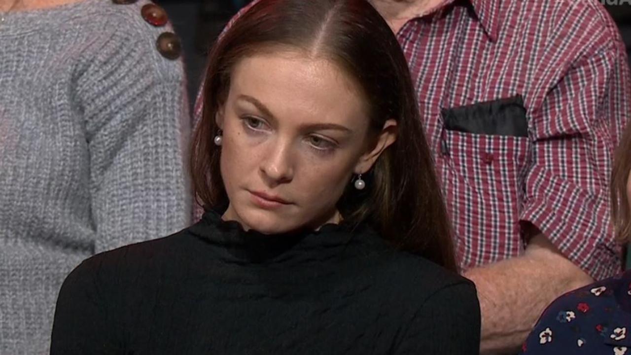 The young woman had questions for Dutton