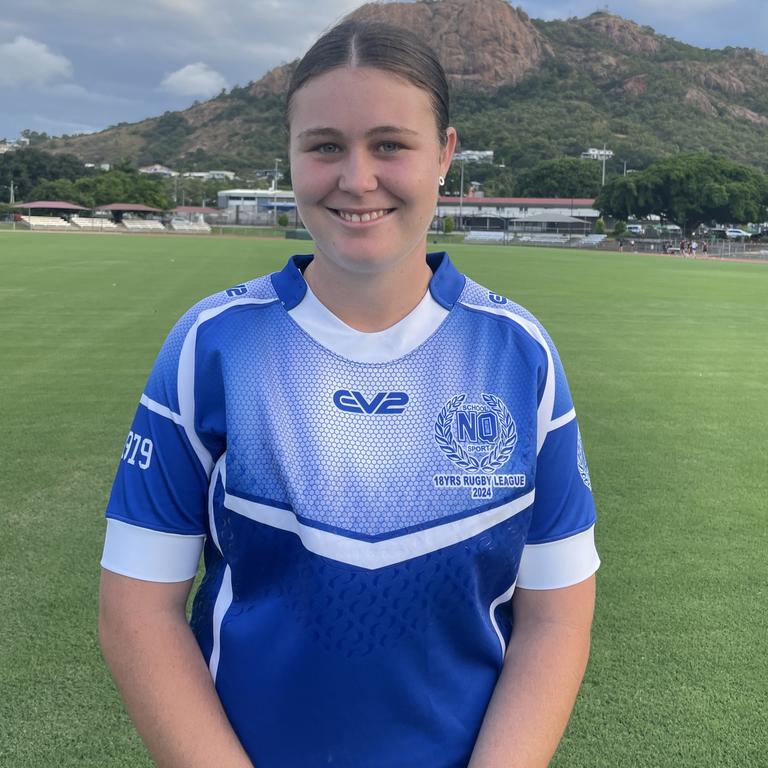 Northern region 17/18 captain Adele Jensen ahead of the 2024 Girls Rugby League State Championships.