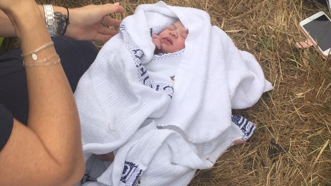 Baby Hope Beattie was delivered on the side of Dalrymple Rd, Sunbury.