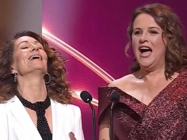 Kitty Flanagan and Anne Edmonds had the audience in stitches.