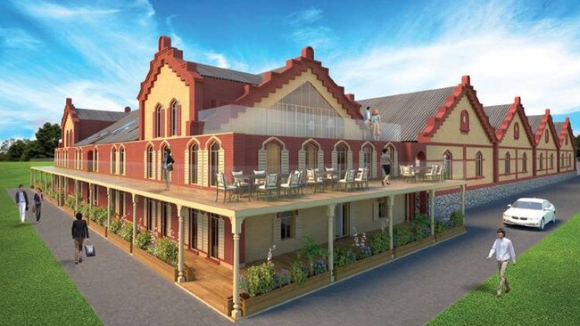 An artist's impression of the proposed Chateau Tanunda cultural education centre. Picture: Clement Cheng