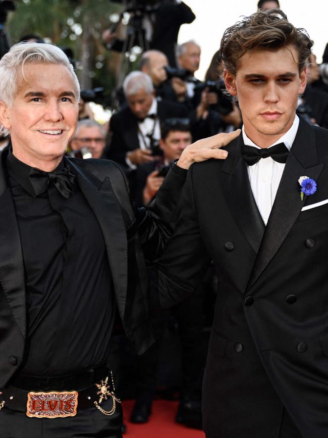 Baz Luhrmann and Elvis star Austin Butler. Picture: AFP